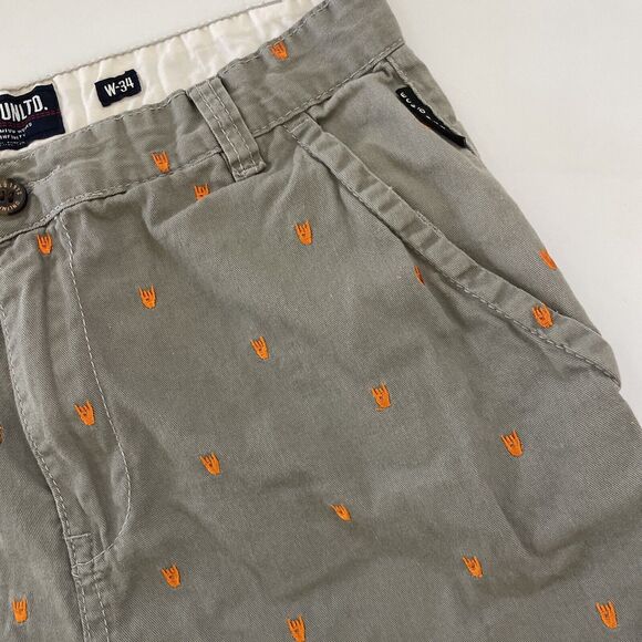 Vintage Ecko Unltd Shorts Mens 34 Chino Flat Front Embroidered Skater Streetwear - Picture 2 of 12